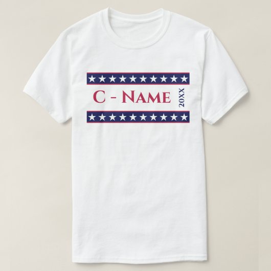 Custom Personalisiert Presidential Election Campai T-Shirt (Design vorne)