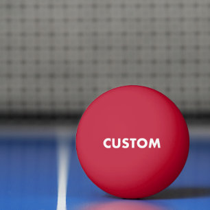 Custom Personalisiert RED Table Tennis Tischtennisball