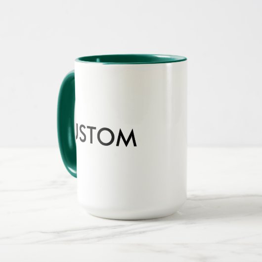 Custom Personalisiert Ringer 15oz Tasse - HUNTER G (Vorderseite Links)