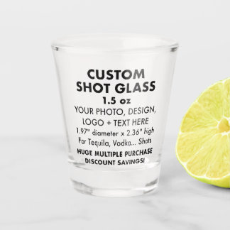 Custom Personalisiert Shot Glass 1.5oz Schnapsglas