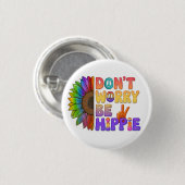 Custom Personalisiert Sloth Peace Hippie Button (Vorne & Hinten)
