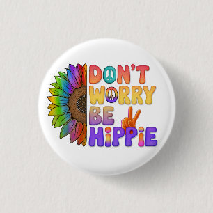 Custom Personalisiert Sloth Peace Hippie Button