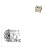 Custom Personalisiert Sloth Peace Hippie Gummistempel (Stempel)