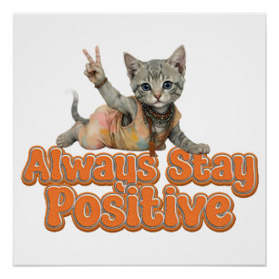 Custom Personalisiert Sloth Peace Hippie Poster