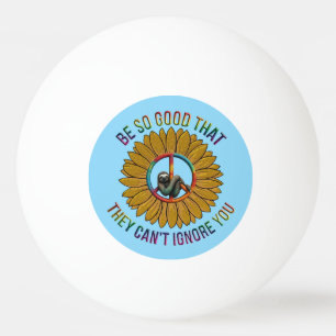 Custom Personalisiert Sloth Peace Hippie Tischtennisball