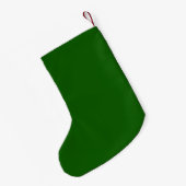 Custom Personalisiert Small GREEN Weihnachts-Strum Kleiner Weihnachtsstrumpf (Rückseite (Hängend))