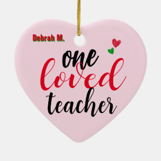 Custom Personalisiert Teacher Foto Weihnachten Keramik Ornament