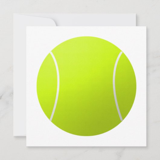 Custom Personalisiert Text Tennis Ball Square Part Einladung (Vorderseite)
