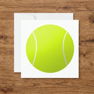 Custom Personalisiert Text Tennis Ball Square Part Einladung