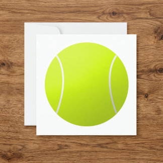 Custom Personalisiert Text Tennis Ball Square Part Einladung