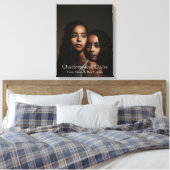 Custom Personalisiert Twin Sisters Foto Leinwanddruck (Insitu (Schlafzimmer))