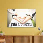 CUSTOM PERSONALISIERT WEDD FOTO STRETCHED LEINWAND (Insitu (Wohnzimmer))