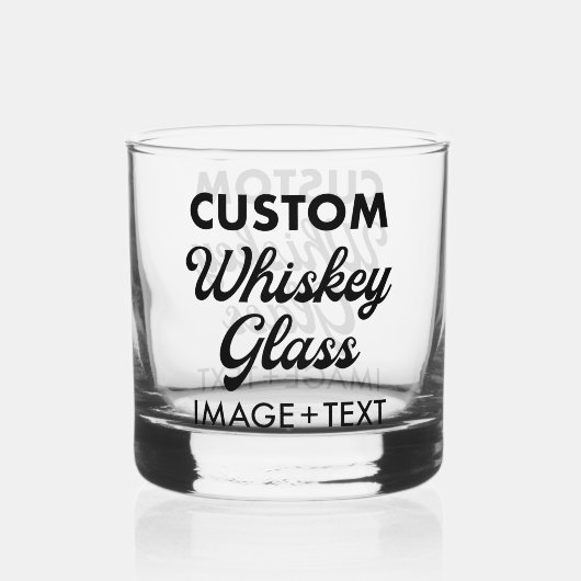 Custom Personalisiert Whiskey Glass 12oz. Whiskyglas (Rückseite)