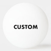 Custom Personalisiert WHITE Tischtennis Tischtennisball (Vorderseite)