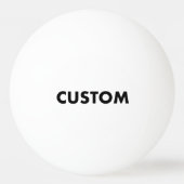 Custom Personalisiert WHITE Tischtennis Tischtennisball (Rückseite)