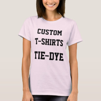Custom Personalisiert Women's PINK KRAWATTE-DYE T T-Shirt