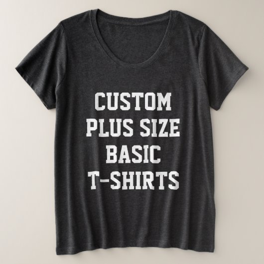 Custom Personalisiert Women's Plus Size T - Shirt  (Design vorne)