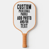 CUSTOM PERSONALISIERTES FOTO ODER TEXT PICKLEBALL SCHLÄGER (Vorderseite)