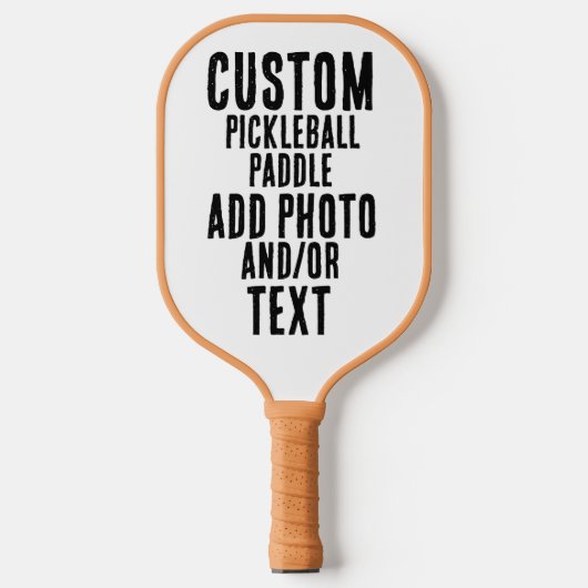 CUSTOM PERSONALISIERTES FOTO ODER TEXT PICKLEBALL SCHLÄGER (Vorderseite)