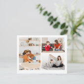 CUSTOM Personalisiertes Foto und Meldung Postkarte (Stehend Vorderseite)