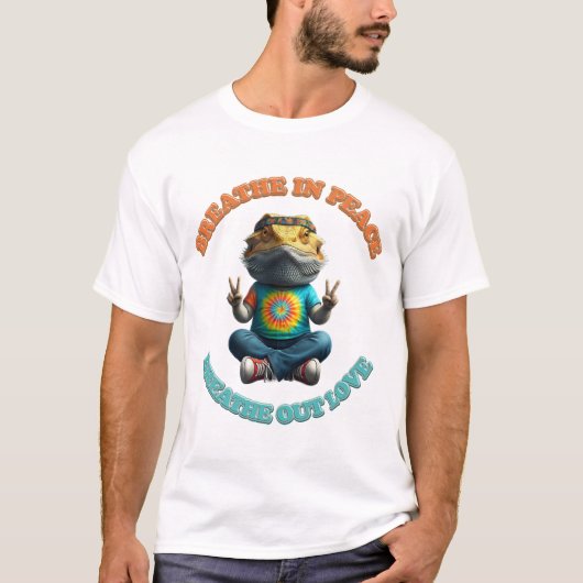 Custom Personalize Boho Bearded Dragon Hippie T-Shirt (Vorderseite)