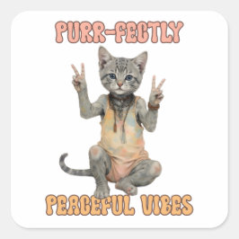 Custom Personalize Boho Owl Beautiful Hippie Quadratischer Aufkleber