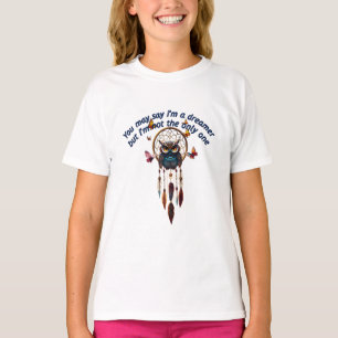 Custom Personalize Boho Owl Beautiful Hippie T-Shirt
