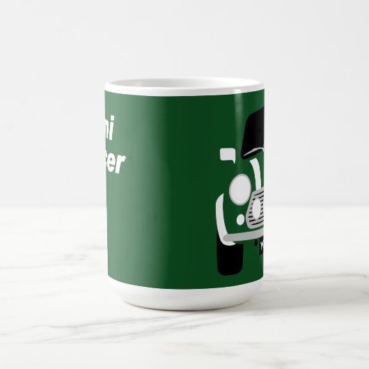 CUSTOM PERSONALIZE CLASSIC MINI CaR Tasse (Mittel)