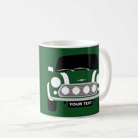 CUSTOM PERSONALIZE CLASSIC MINI CaR Tasse (VorderseiteRechts)