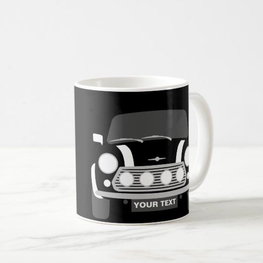 CUSTOM PERSONALIZE CLASSIC MINI CaR Tasse (VorderseiteRechts)