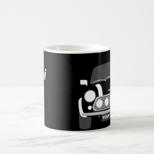CUSTOM PERSONALIZE CLASSIC MINI CaR Tasse (Mittel)