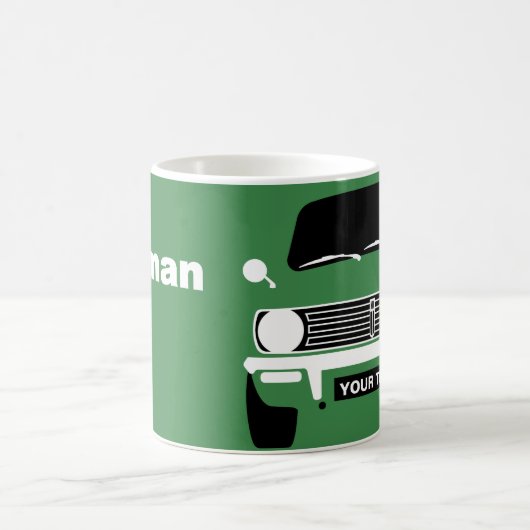 CUSTOM PERSONALIZE CLASSIC RETRO MINI CLUBMAN KAFFEETASSE (Mittel)