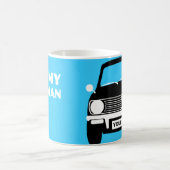 CUSTOM PERSONALIZE CLASSIC RETRO MINI CLUBMAN KAFFEETASSE (Mittel)
