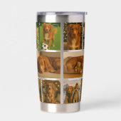 Custom personalized 16 photo collage template thermobecher (Links)