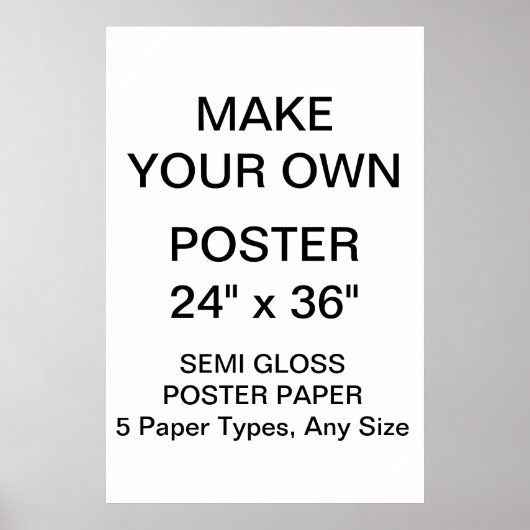 Custom Personalized 24" x 36" Semi Gloss Poster (Vorne)