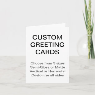 Custom Personalized 4.25"x5.5" Matte Greeting Card Feiertagskarte