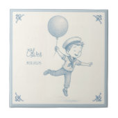 Custom personalized baby boy name fliese (Vorderseite)