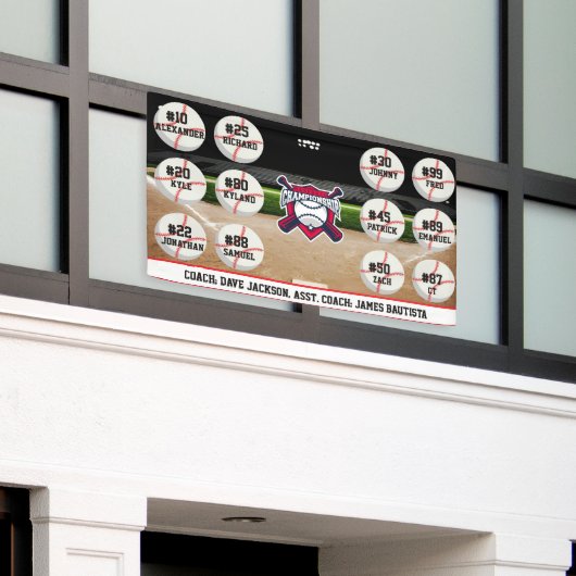 Custom Personalized Baseball Banner Ideas Team (Äußeres Gebäude)