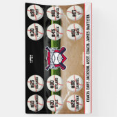 Custom Personalized Baseball Banner Ideas Team (Vertikal)