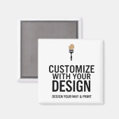 Custom Personalized Blank Company Branded Magnet (Vorderseite/Rückseite)