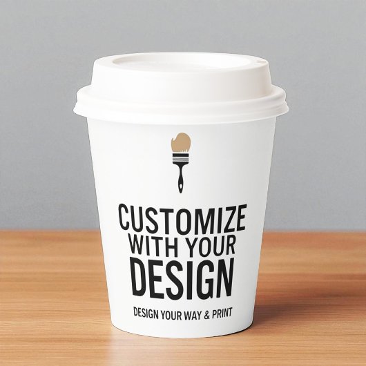 Custom Personalized Blank Company Branded Pappbecher