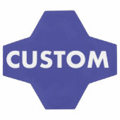 Custom Personalized BLUE Soccer Football Fußball (Flach)