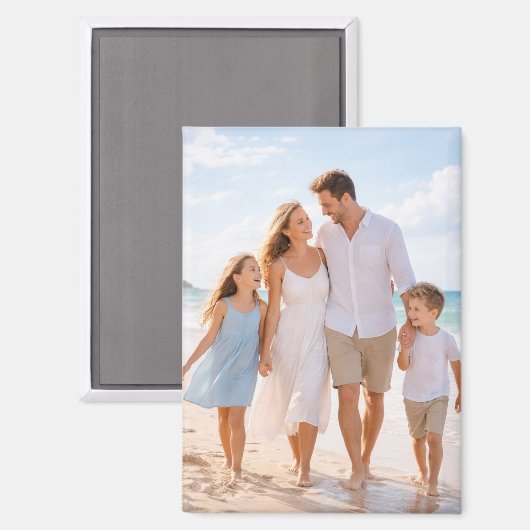 Custom Personalized Family Photo Magnet (Vorderseite/Rückseite)