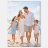 Custom Personalized Family Photo Magnet (Vorderseite)