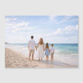 Custom Personalized Family Photo Magnetkarte (Vorderseite)