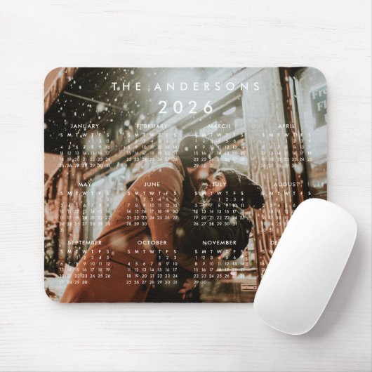 Custom Personalized Foto 2022 Calendar Mousepad (Mit Mouse)
