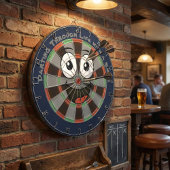 Custom Personalized Funny Smiling Face Dartscheibe