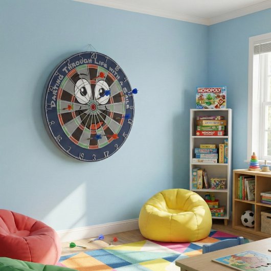 Custom Personalized Funny Smiling Face Dartscheibe