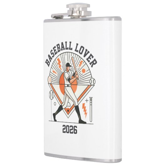 Custom Personalized Global Baseball 2026 Flachmann (Links)