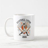 Custom Personalized Global Baseball 2026 Kaffeetasse (Links)
